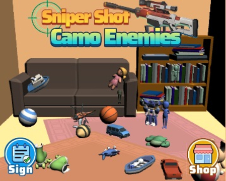 Spel Sluipschutterschot camo -vijanden  online