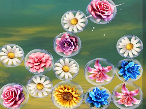 Spel Bloemen samenvoegen in 2D!  online