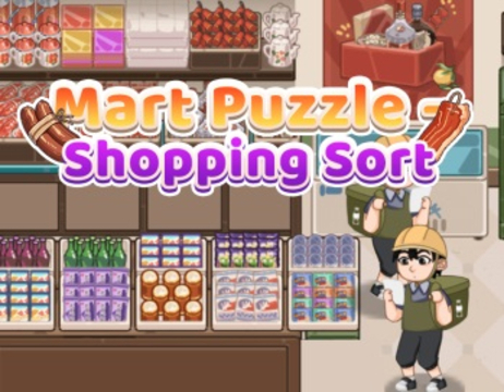 Spel Mart Puzzle Shopping Sort online
