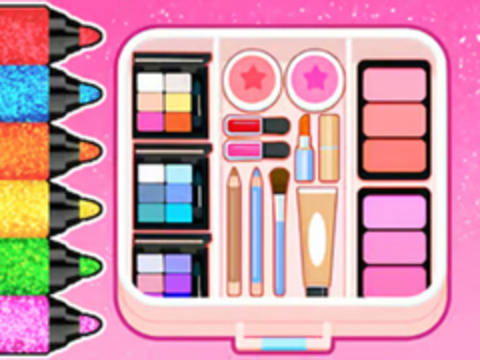 Spel Kleurboek: make -up netjes  online