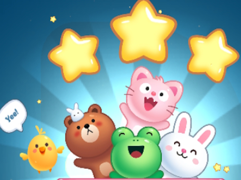Spel Animal Merge: Bubble Shooter online