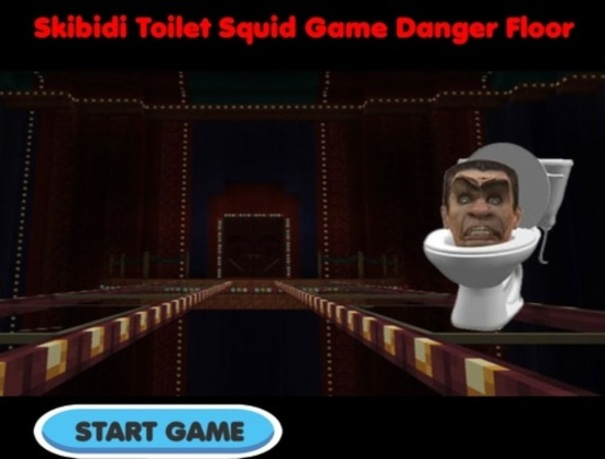Spel Skibidi Toilet Squid Game Danger Floor online
