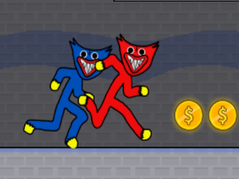 Spel Stickman Huggy Party Duo online