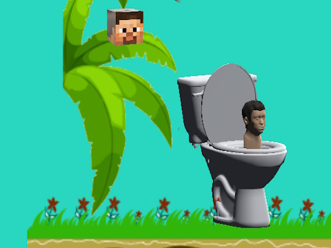 Spel Skibidi Toilet Flappy Minecraft  online