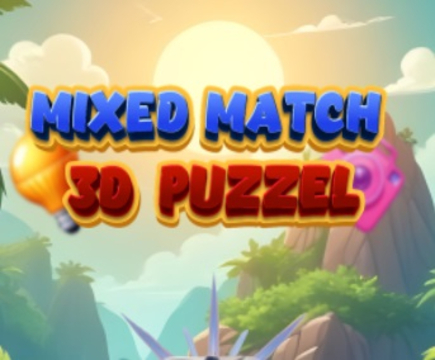 Spel Gemengde match 3D -puzzel  online