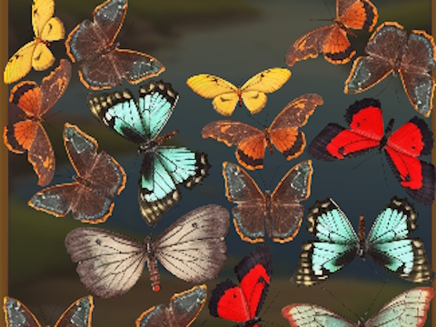 Spel MERGEBUTERFLY: 2048! online