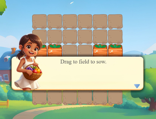 Spel Het oogsten van groenten  online