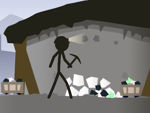 Spel Stickman Mining Simulator online
