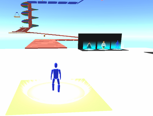 Spel Gemakkelijk Obby Parkour  online