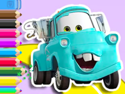 Spel Kleurboek: Mater Cars  online