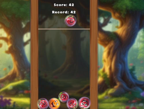 Spel Match fruit in bubbels!  online