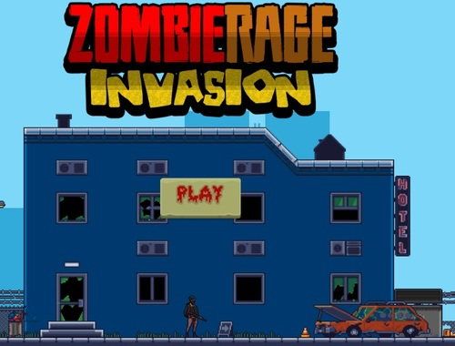 Spel Zombie -woede invasie  online