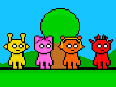 Spel Sprunki -team  online