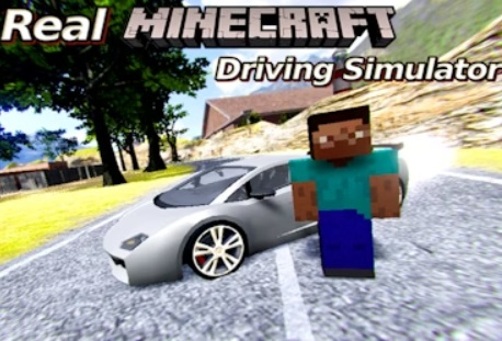 Spel Echte Minecraft Driving Simulator  online