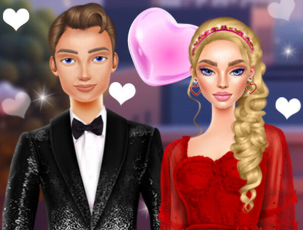 Spel Valentijnsdagpaar date  online