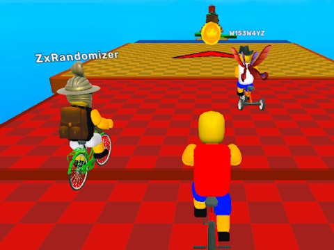 Spel Obby op een fiets  online