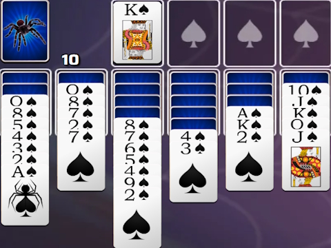 Spel Schoppen spider solitaire  online