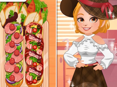 Spel Roxie's Kitchen Franse broodpizza  online