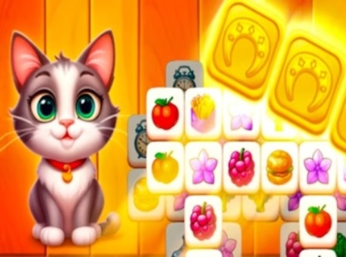 Spel Cat Town Tile Match Puzzle  online
