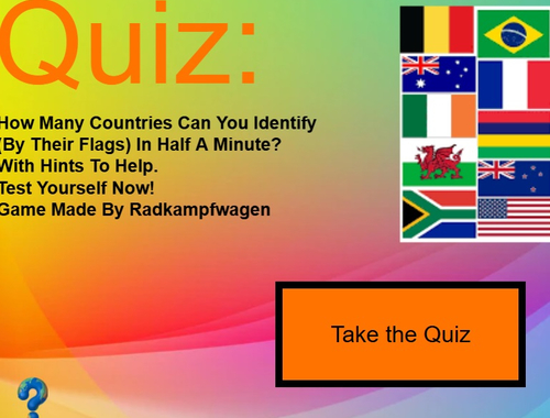 Spel 30s eenvoudige vlagquiz  online