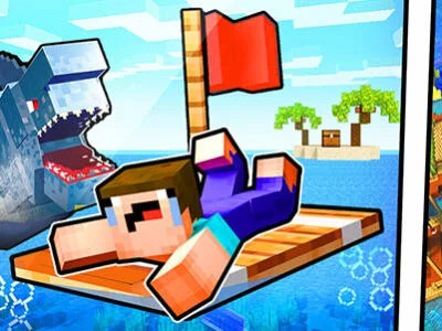 Spel Noob Raft: Ocean Survival  online