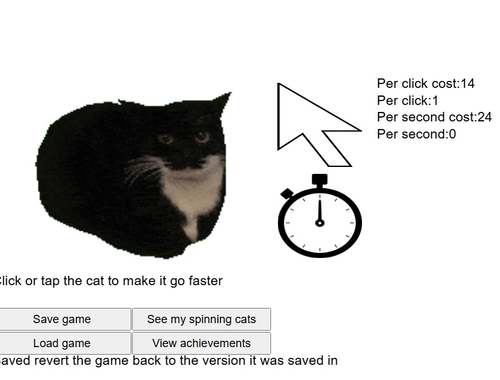 Spel Spinning Cat Clicker  online