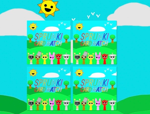 Spel Sprunki -geheugenkaart match  online