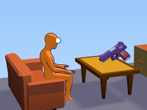 Spel Ragdoll Gun Shooter: Cannon Spinner Playground  online