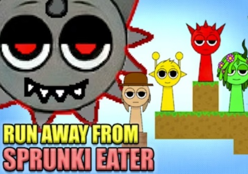 Spel Ren weg van Sprunki Eater  online