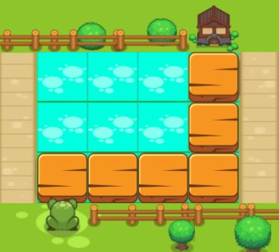 Spel Kikkers vinden het pad  online