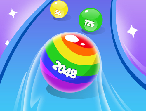 Spel 2048 Run prachtige ballen  online