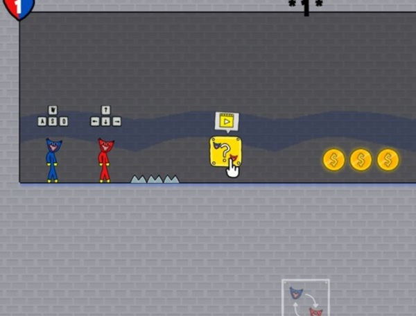 Spel Stickman Huggy Party Duo  online