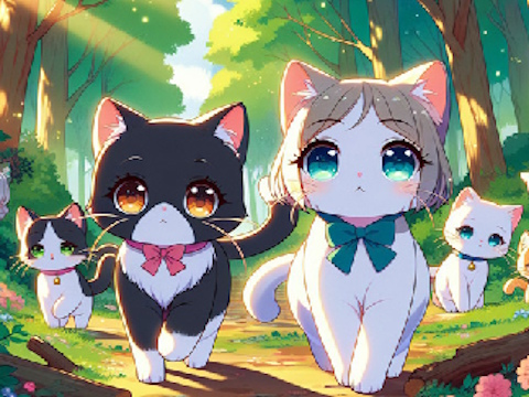Spel Avontuur van kittens  online