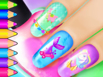 Spel Kleurboek: Nail Art Salon  online