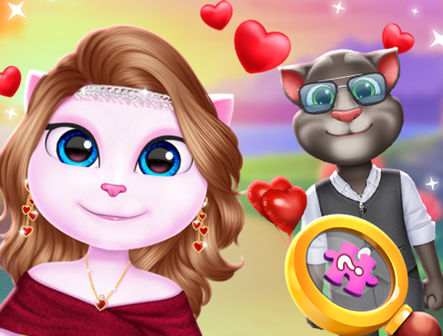 Spel Kitty paar mooie valentijn  online