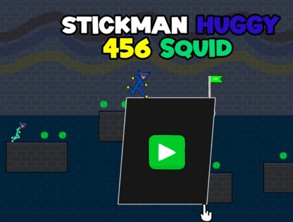 Spel Stickman Huggy 456 Squid  online