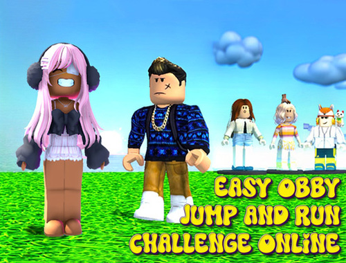 Spel Eenvoudig Obby Jump and Run -uitdaging online  online
