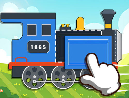 Spel Labo Brick Train Game voor kinderen  online
