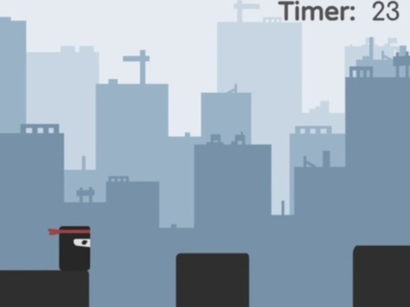 Spel Ninja op het dak  online