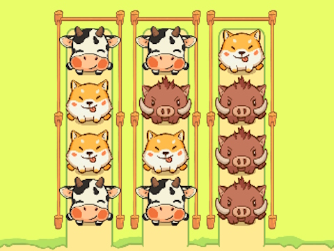 Spel Dierensorte schattige spelpuzzel  online