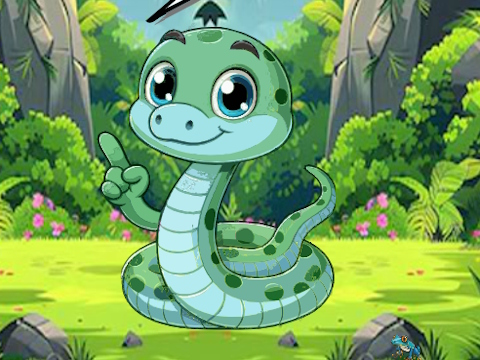Spel Snake zoekt de baby  online