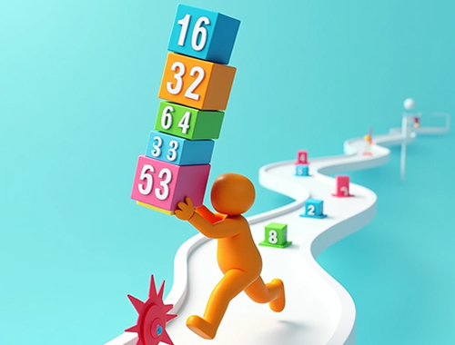 Spel Cube Stack 2048  online