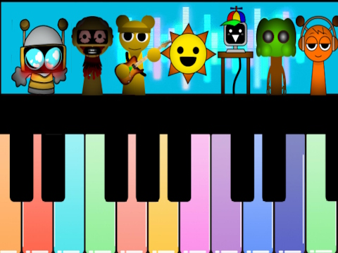 Spel Sprunki Piano Explorer  online