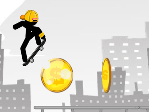Spel Stickman Skate City  online