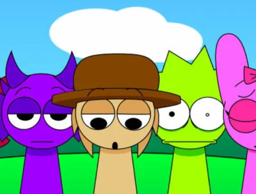 Spel Sprunki pyramixed - voltooide animaties  online