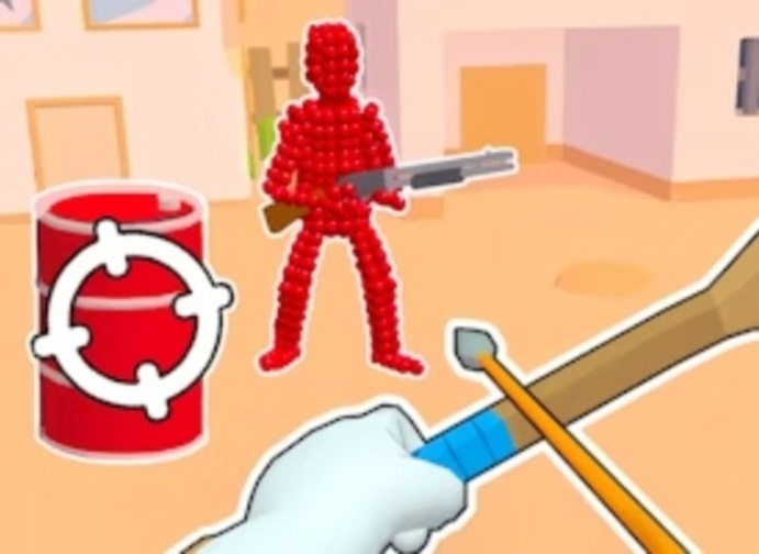 Spel Stickman Archer schietpijlen op Reds  online