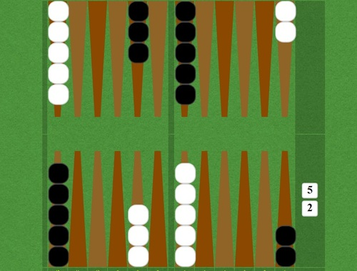 Spel Korte backgammon  online