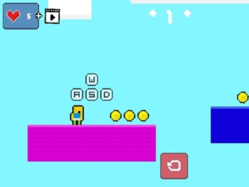 Spel 2d Obby Rainbow Parkour  online