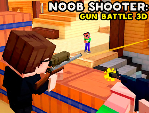 Spel Noob Shooter: Gun Battle 3D  online
