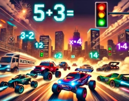 Spel Wiskunde racen  online